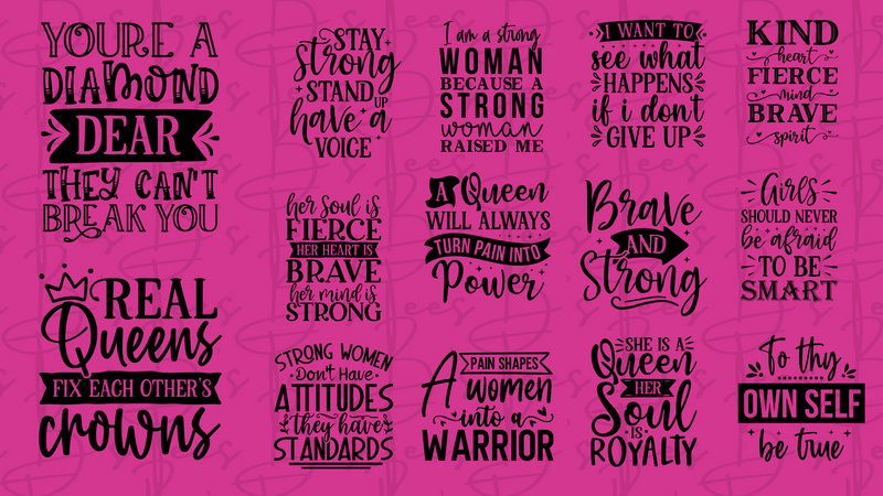 Empowering Women Bundle (45+ Designs)