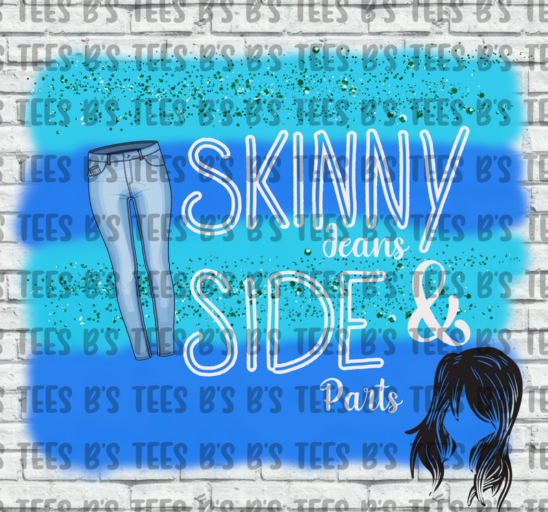 Skinny Jeans & Side PartsBrat PNG DIGITAL DOWNLOAD