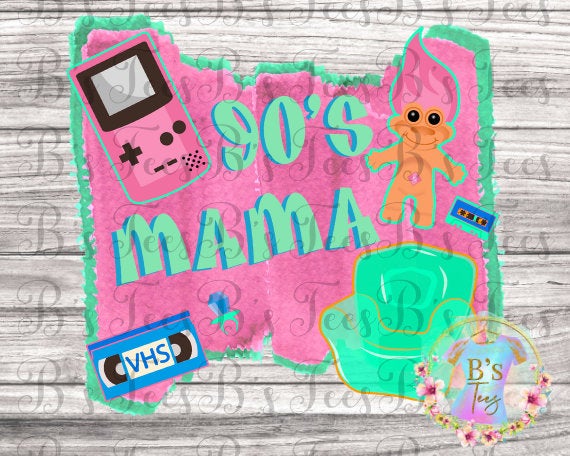 90s Mama Digital PNG