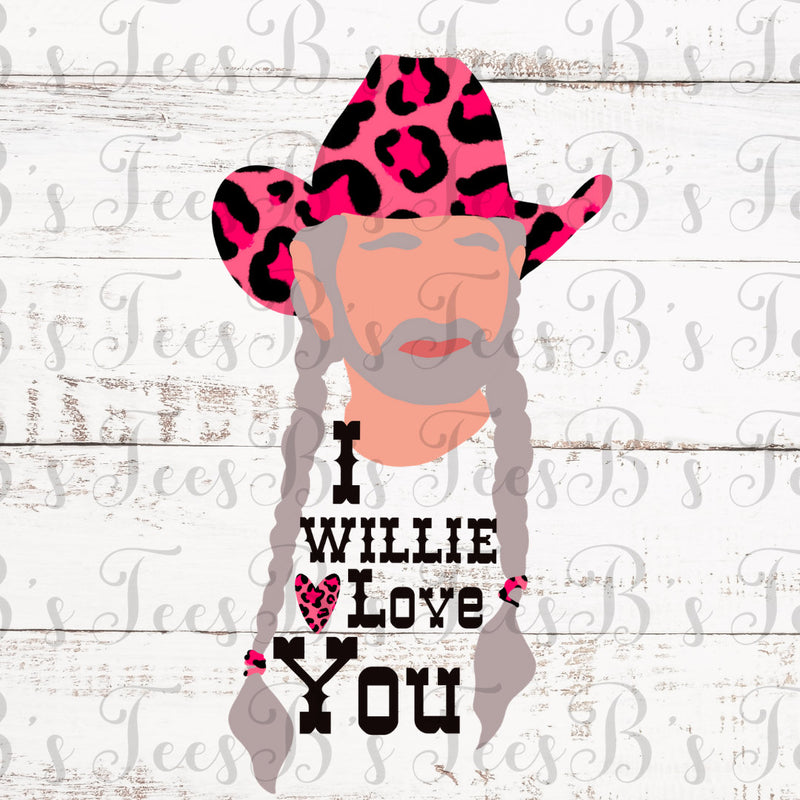 I Willie Love You Valentines Day PNG